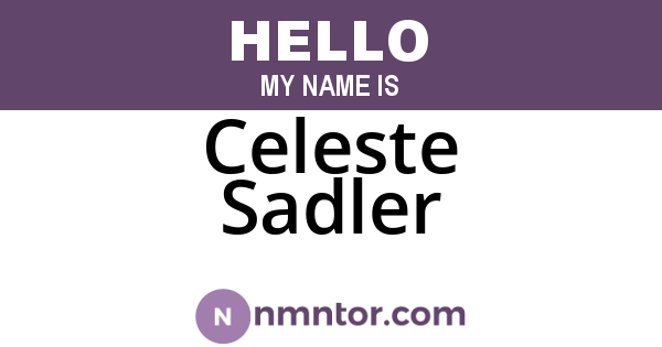 Celeste Sadler