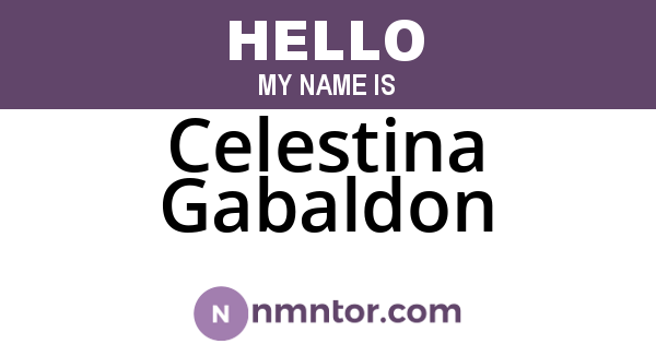 Celestina Gabaldon