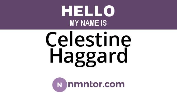 Celestine Haggard