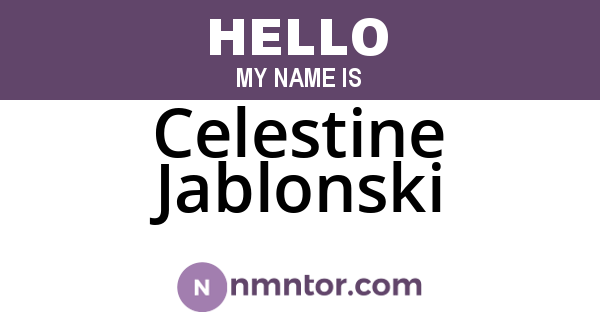 Celestine Jablonski