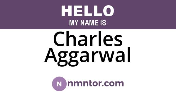 Charles Aggarwal