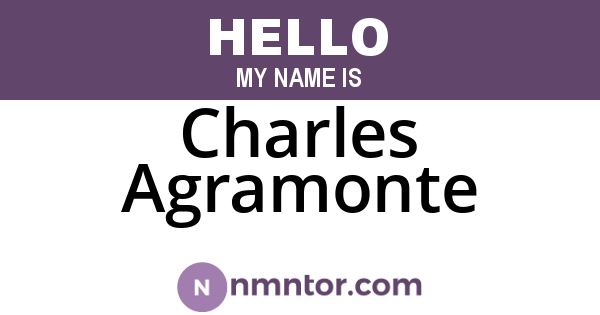 Charles Agramonte
