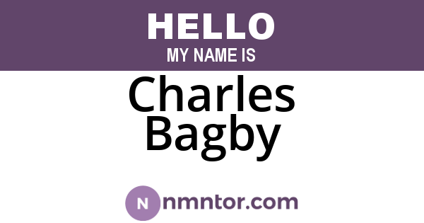 Charles Bagby