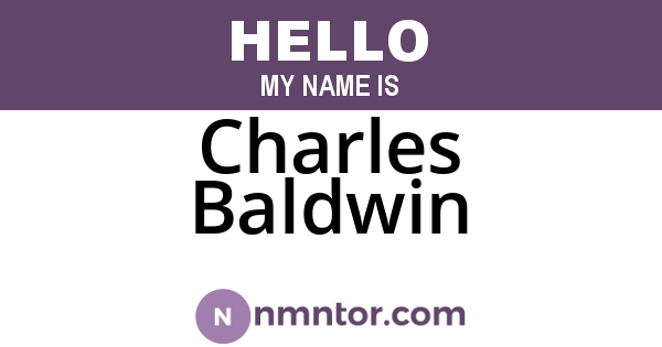 Charles Baldwin
