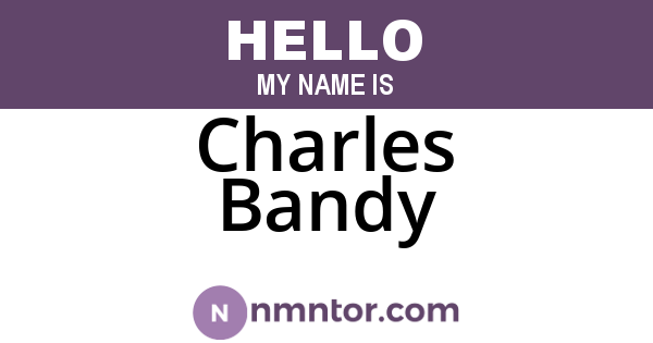 Charles Bandy