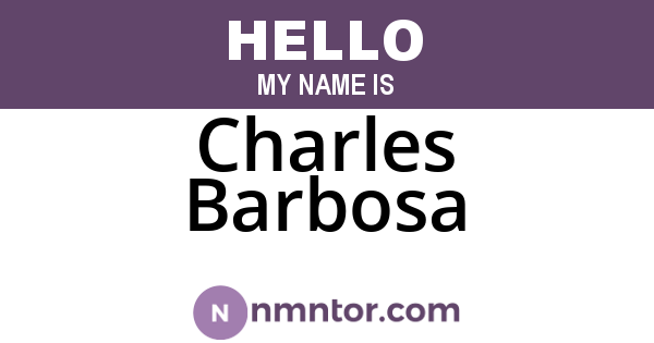 Charles Barbosa
