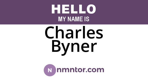 Charles Byner