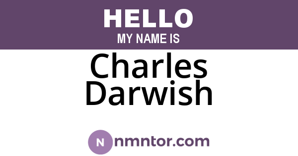 Charles Darwish