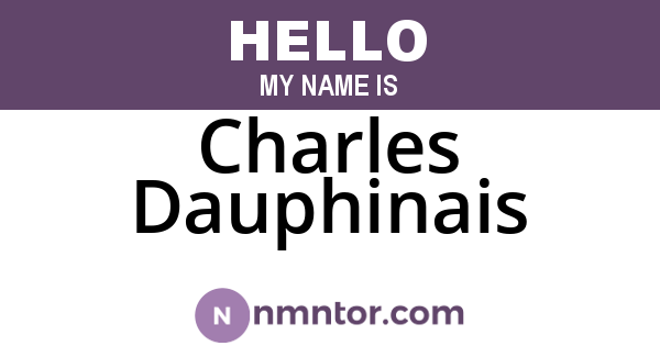 Charles Dauphinais