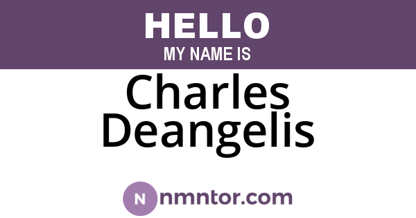 Charles Deangelis