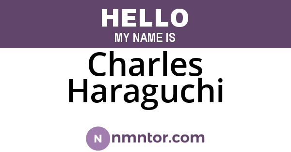 Charles Haraguchi