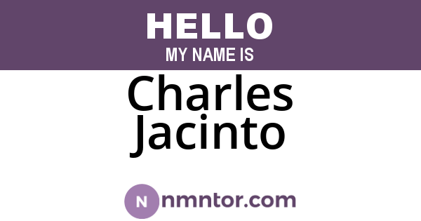 Charles Jacinto
