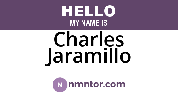 Charles Jaramillo