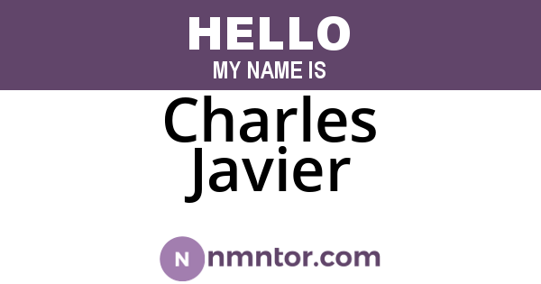 Charles Javier