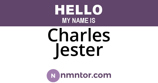 Charles Jester