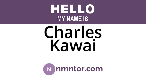 Charles Kawai
