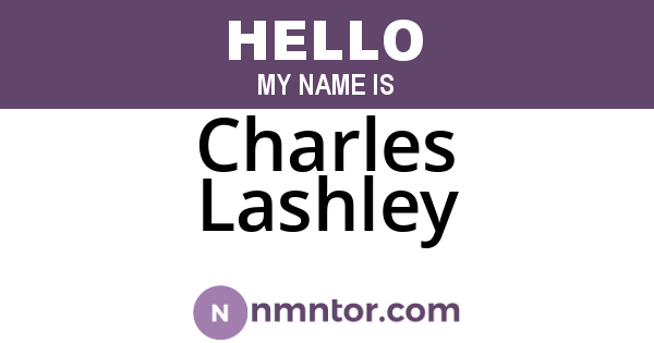 Charles Lashley