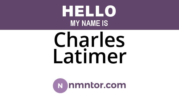 Charles Latimer