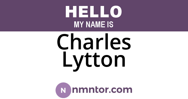 Charles Lytton