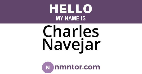 Charles Navejar