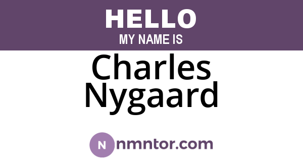 Charles Nygaard