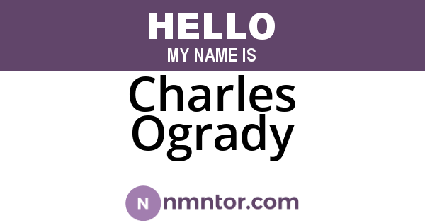 Charles Ogrady
