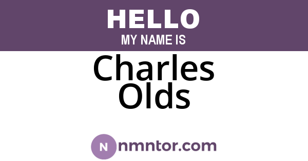 Charles Olds