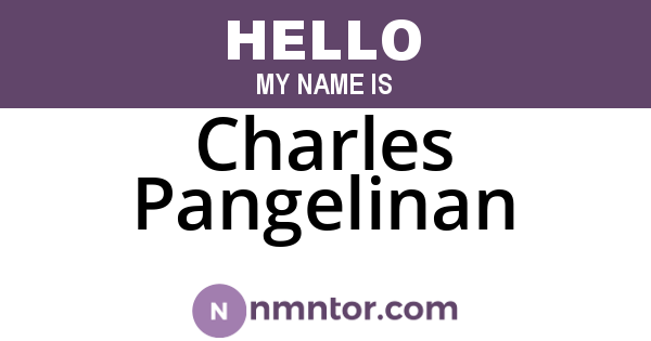 Charles Pangelinan