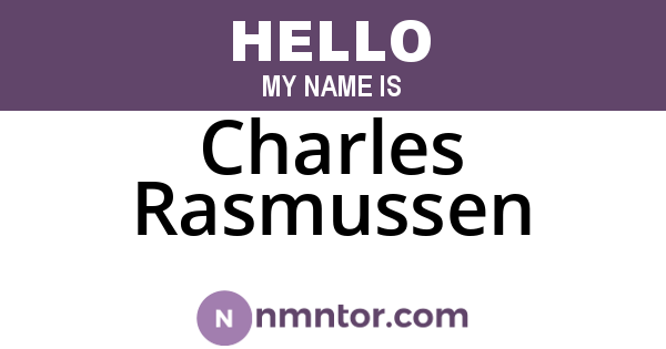 Charles Rasmussen