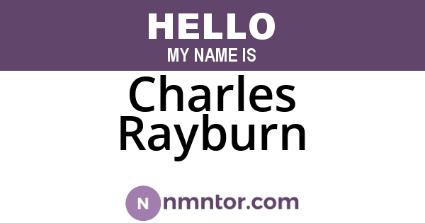 Charles Rayburn