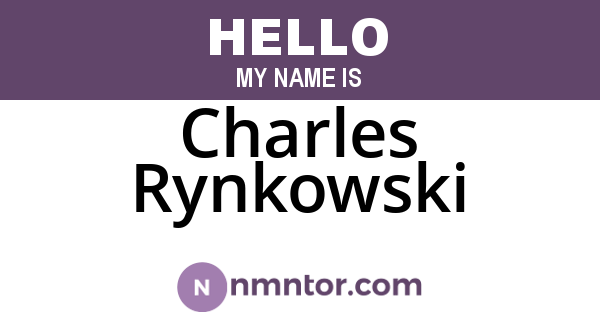 Charles Rynkowski