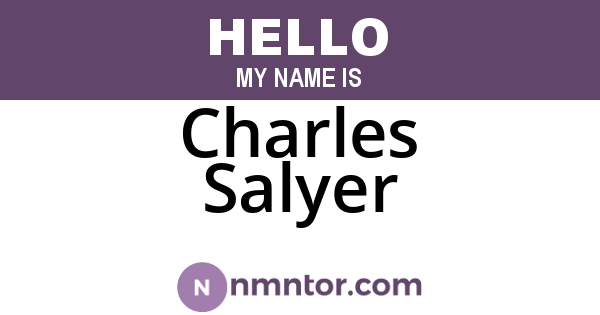 Charles Salyer