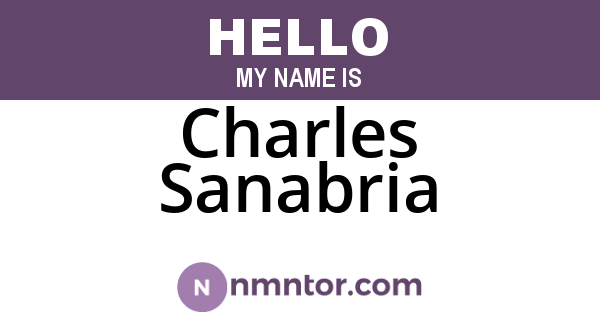 Charles Sanabria