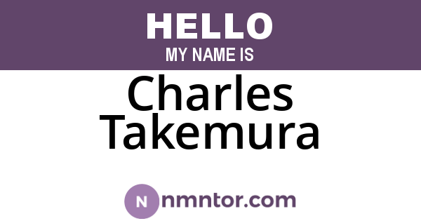 Charles Takemura