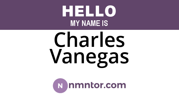 Charles Vanegas