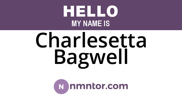 Charlesetta Bagwell