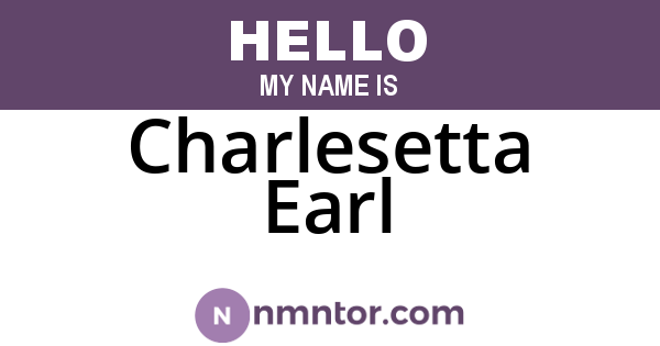 Charlesetta Earl