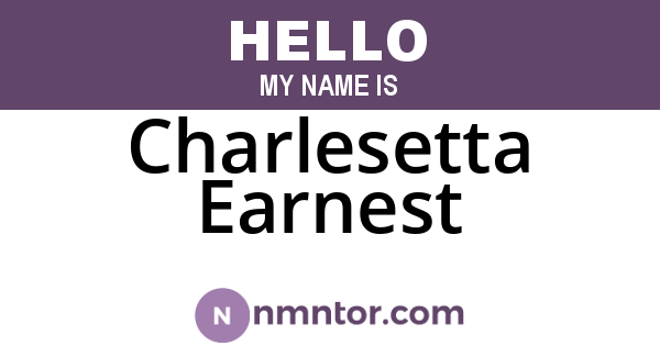 Charlesetta Earnest