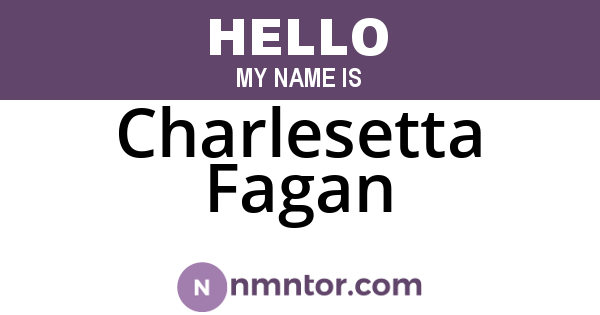 Charlesetta Fagan