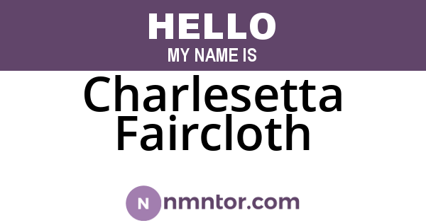 Charlesetta Faircloth