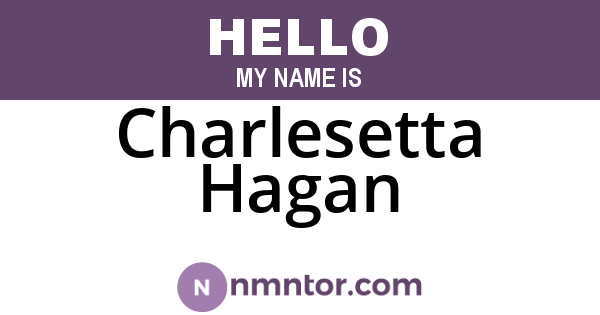 Charlesetta Hagan