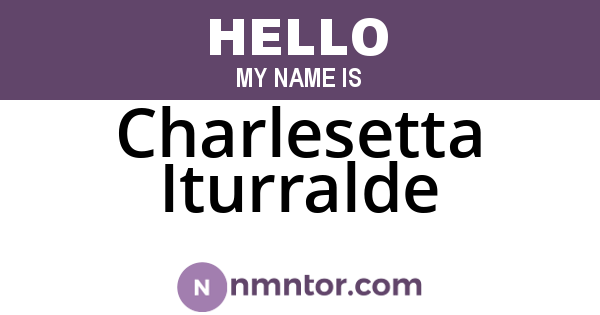Charlesetta Iturralde
