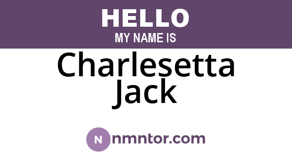 Charlesetta Jack