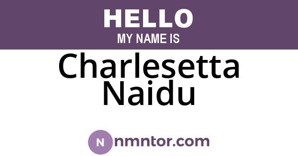 Charlesetta Naidu