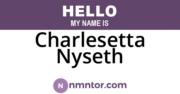 Charlesetta Nyseth