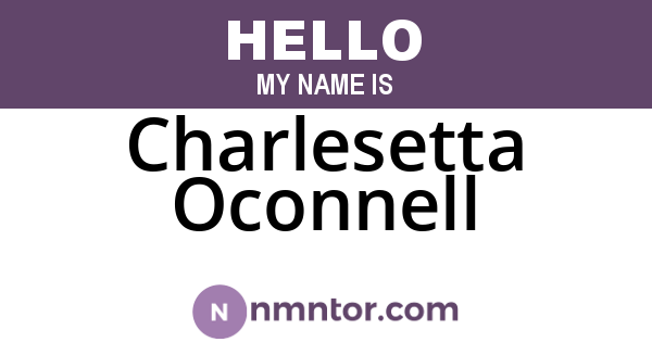 Charlesetta Oconnell