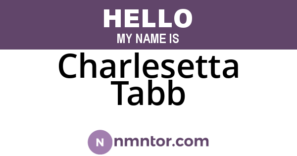 Charlesetta Tabb