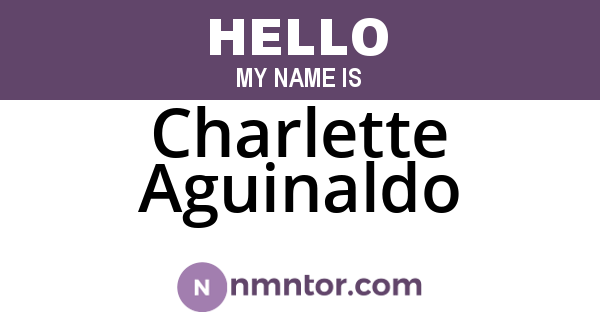 Charlette Aguinaldo