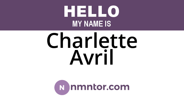 Charlette Avril