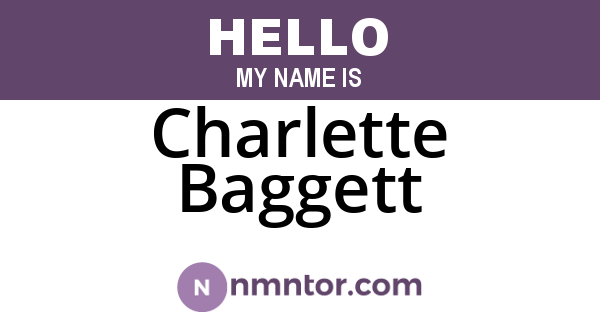 Charlette Baggett
